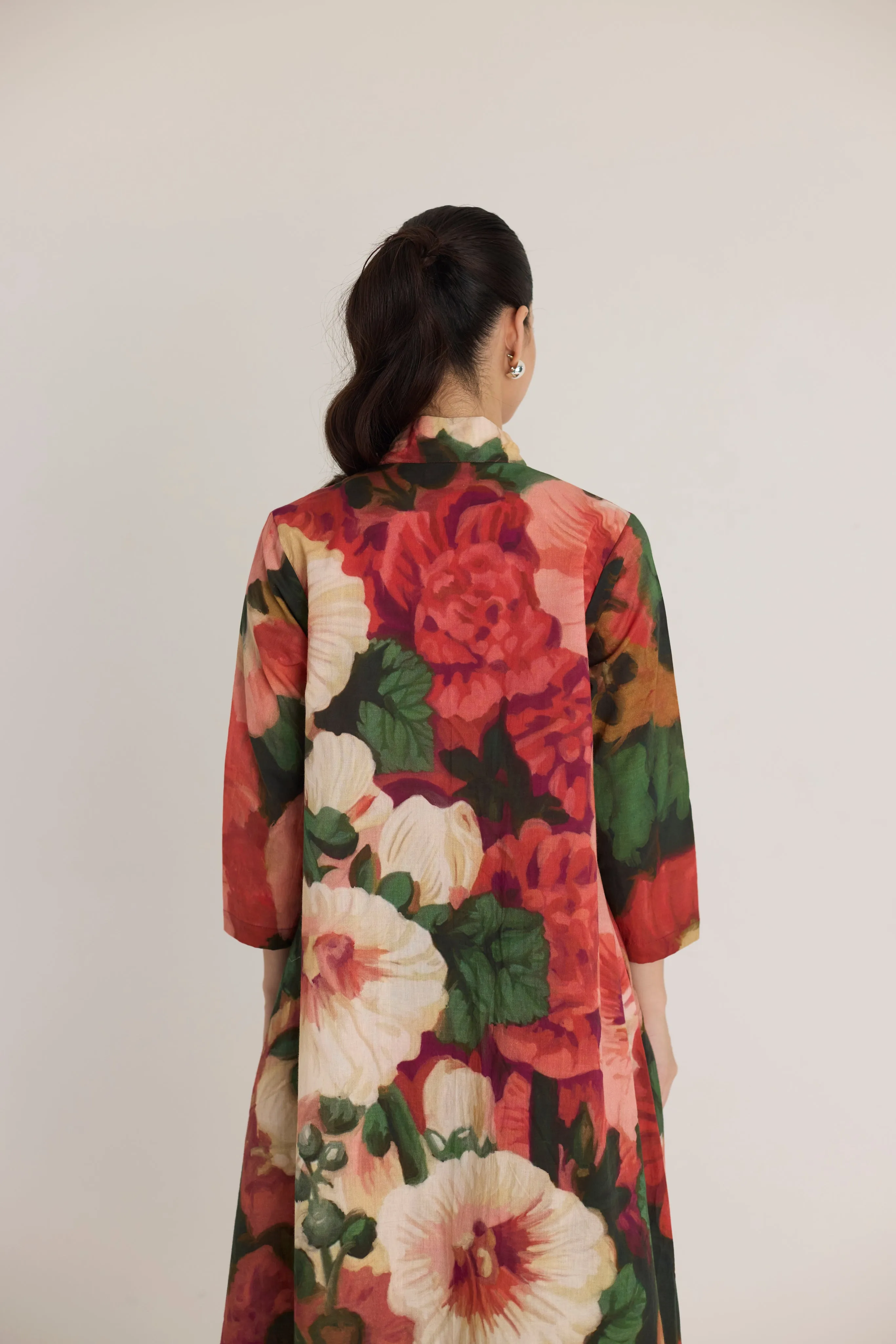 Scarlett V neck long Kurta Set