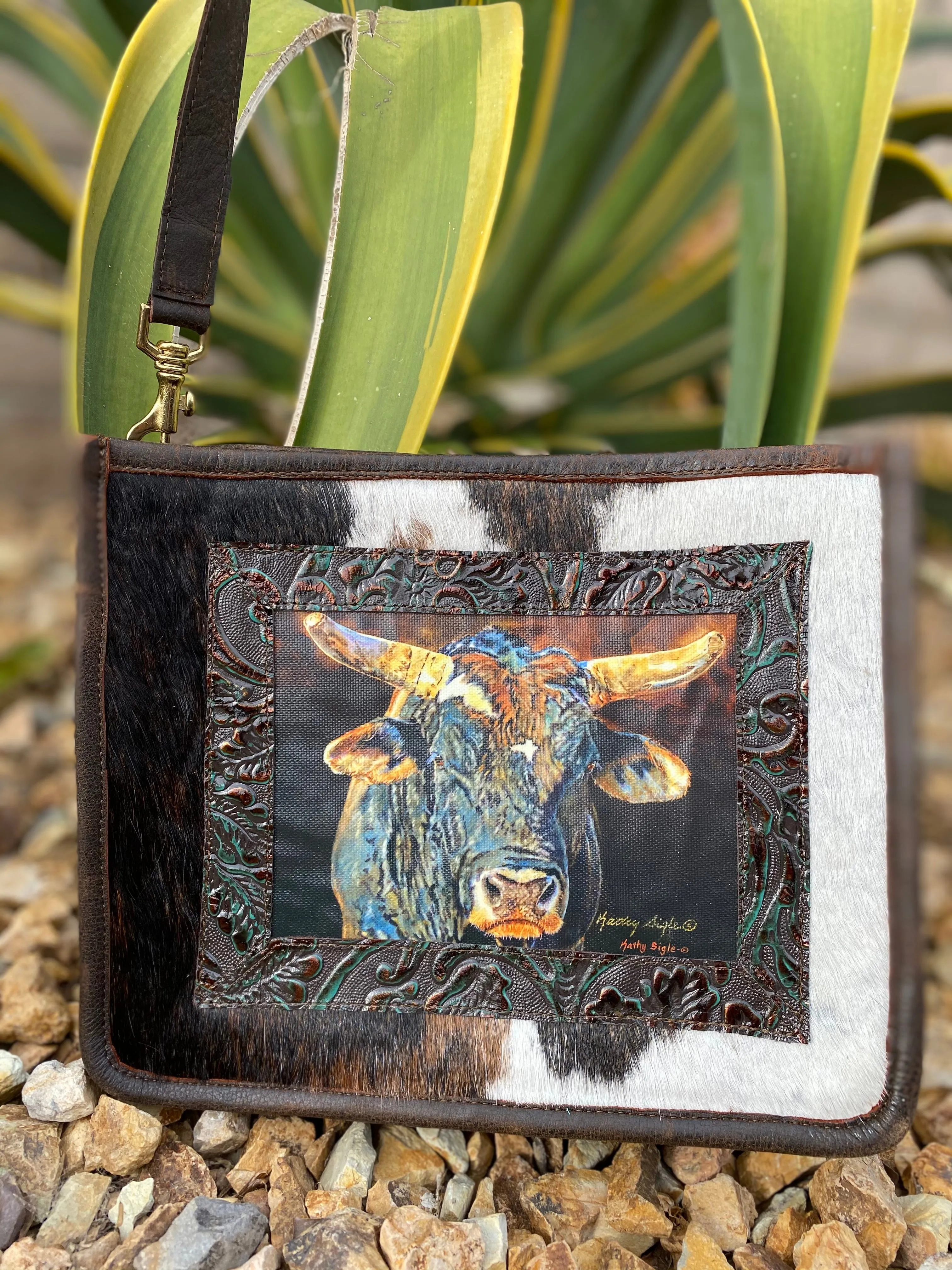 Sergios Collection design and Kathy Sigle beautiful art work on this limited edition crossbody bag