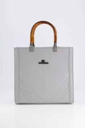 Silver Grey Tote Bag