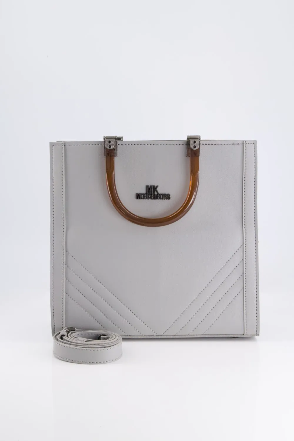 Silver Grey Tote Bag