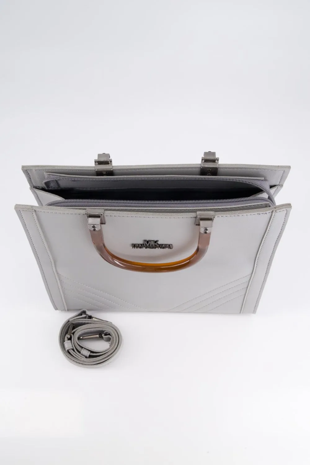 Silver Grey Tote Bag