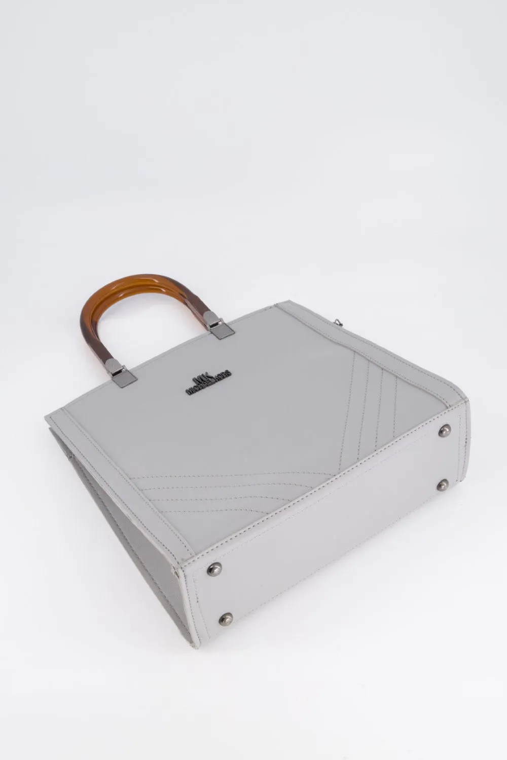 Silver Grey Tote Bag