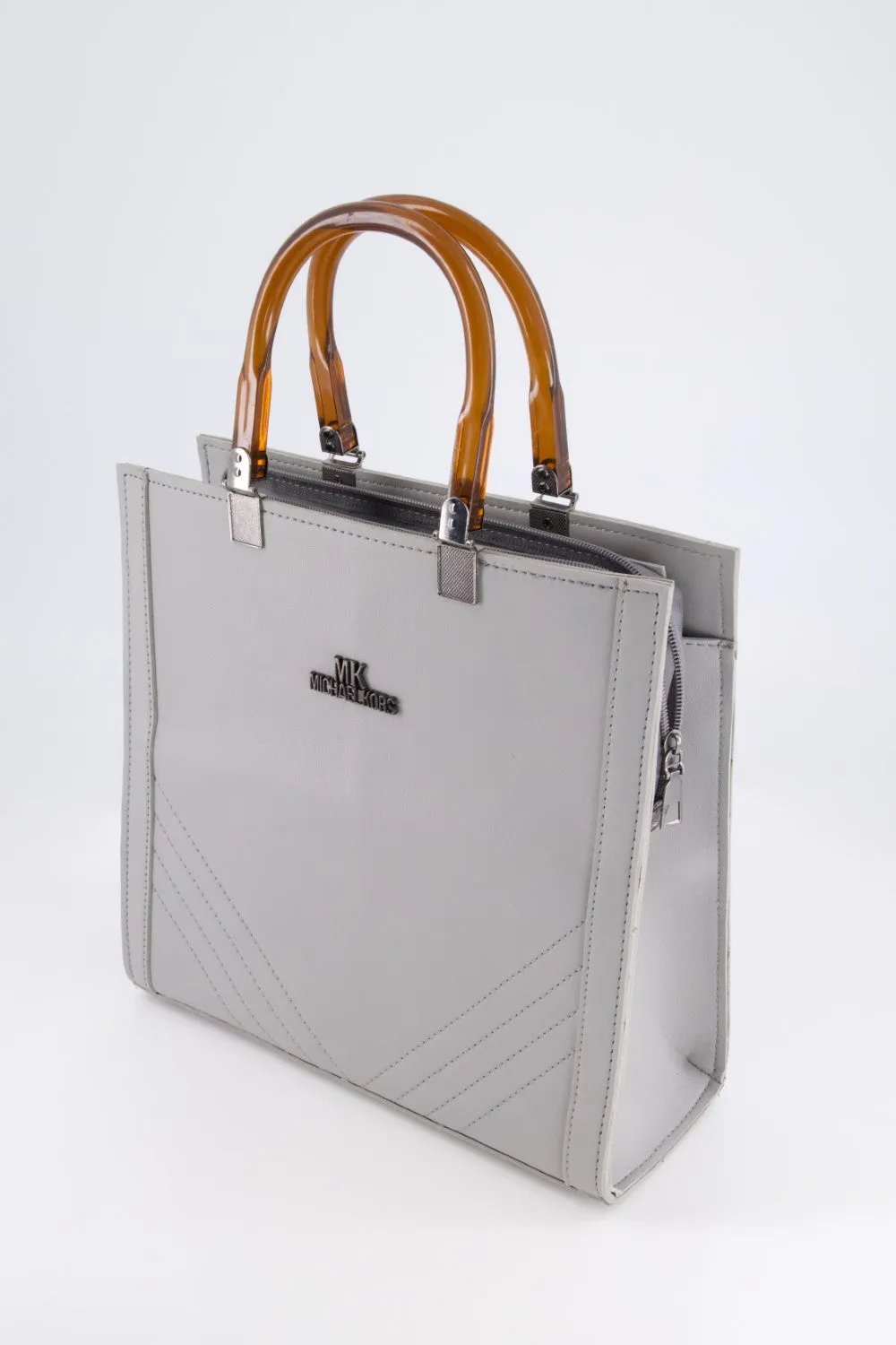 Silver Grey Tote Bag