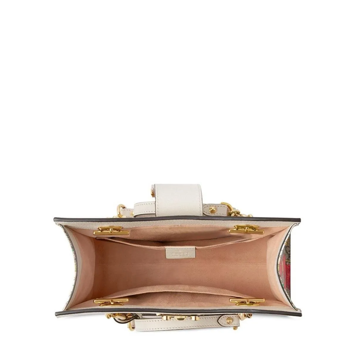 Small Padlock GG Flora Shoulder Bag