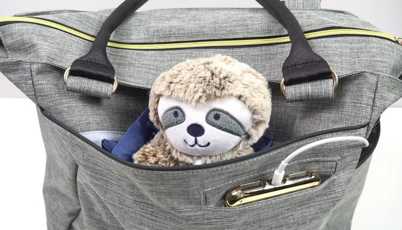 SMART Baby Bag with USB Port To Easily Charge Any Phone, Tablet, Rechargeable Breast Pump