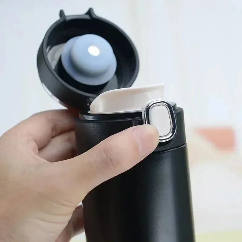 Smart Thermos (400ml): LED Temperature Display, Keeps Drinks Hot & Cold
