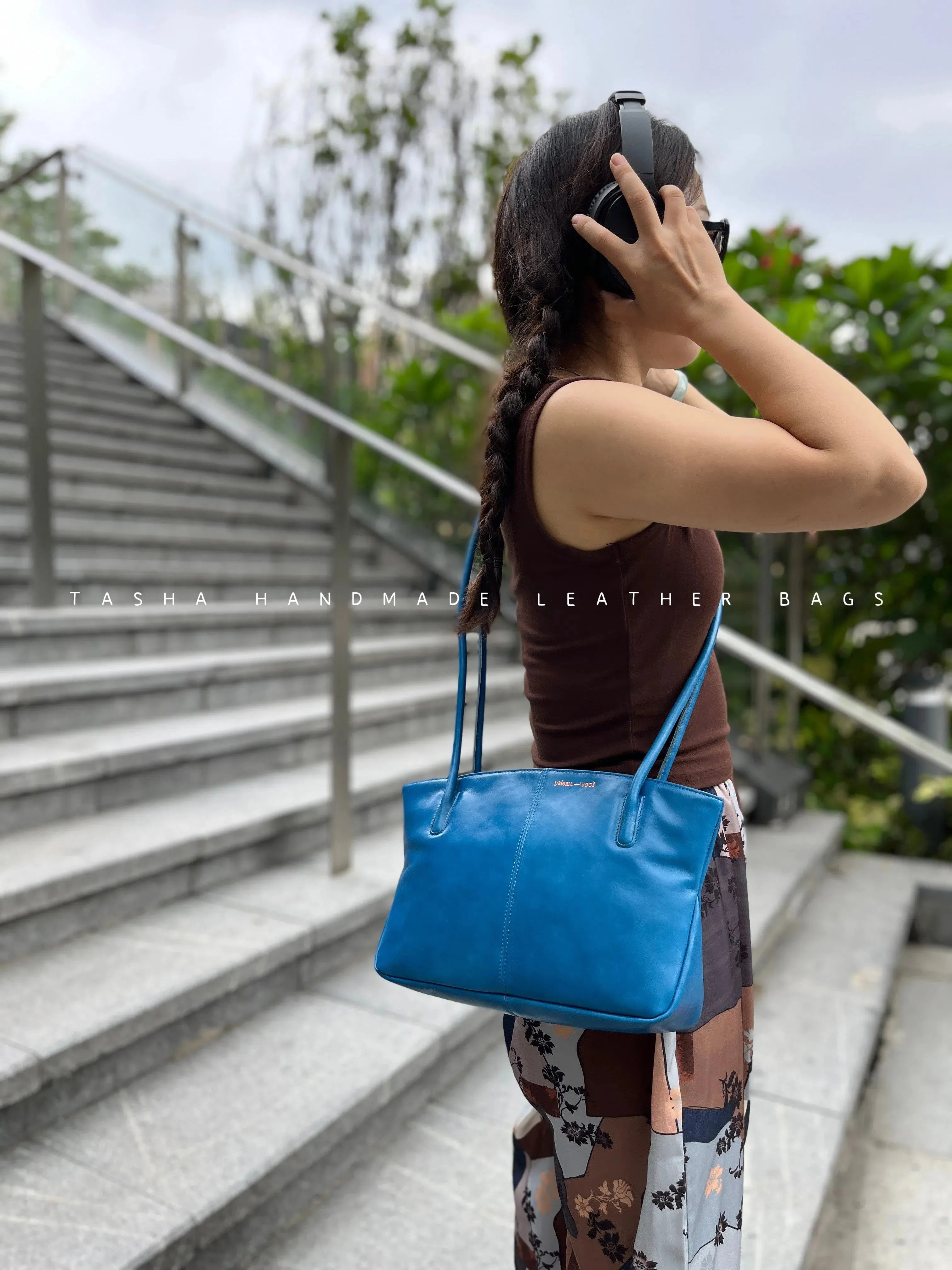 Spanish niche brand paloma wool coated wax cattle Tote bag vintage single shoulder crossbody bag