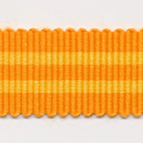 Stripe Grosgrain Ribbon #13 Orange & Saffron