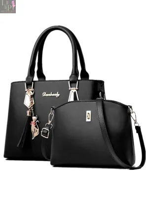 Stylish handbag simple Korean version of women's handbag shoulder bag messenger bag bag bag mother bag