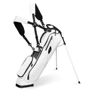 Sunday Golf El Camino Golf Stand Bag White Leather (Bag Height 34")