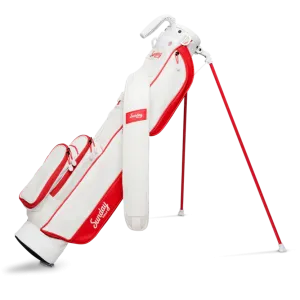 Sunday Golf Loma Golf Stand Bag Red & Off-White (Bag Height 32")