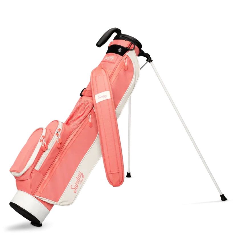 Sunday Golf Loma Womens Golf Stand Bag Coral Reef (Bag Height 32")