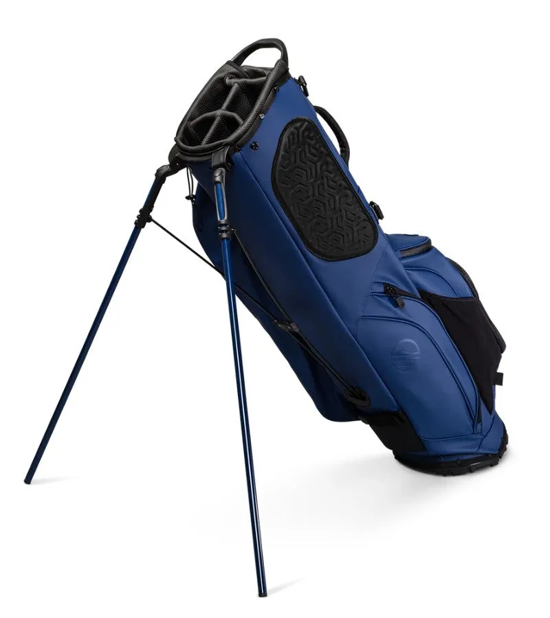 Sunday Golf Ryder Golf Stand Bag Navy Vegan Leather (Bag Height 35")