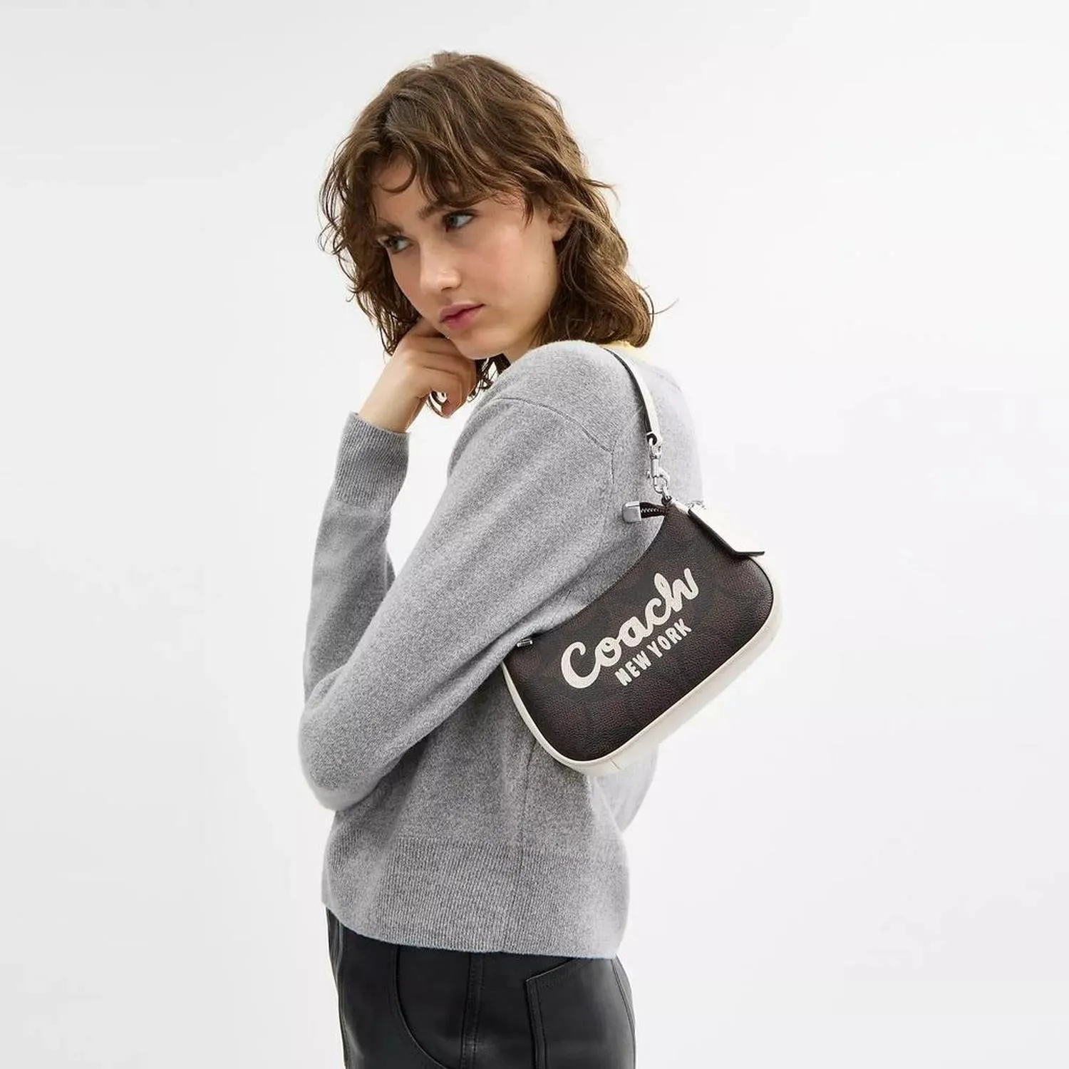 Teri Mini Crossbody Bag In Signature Canvas With Coach Graphic