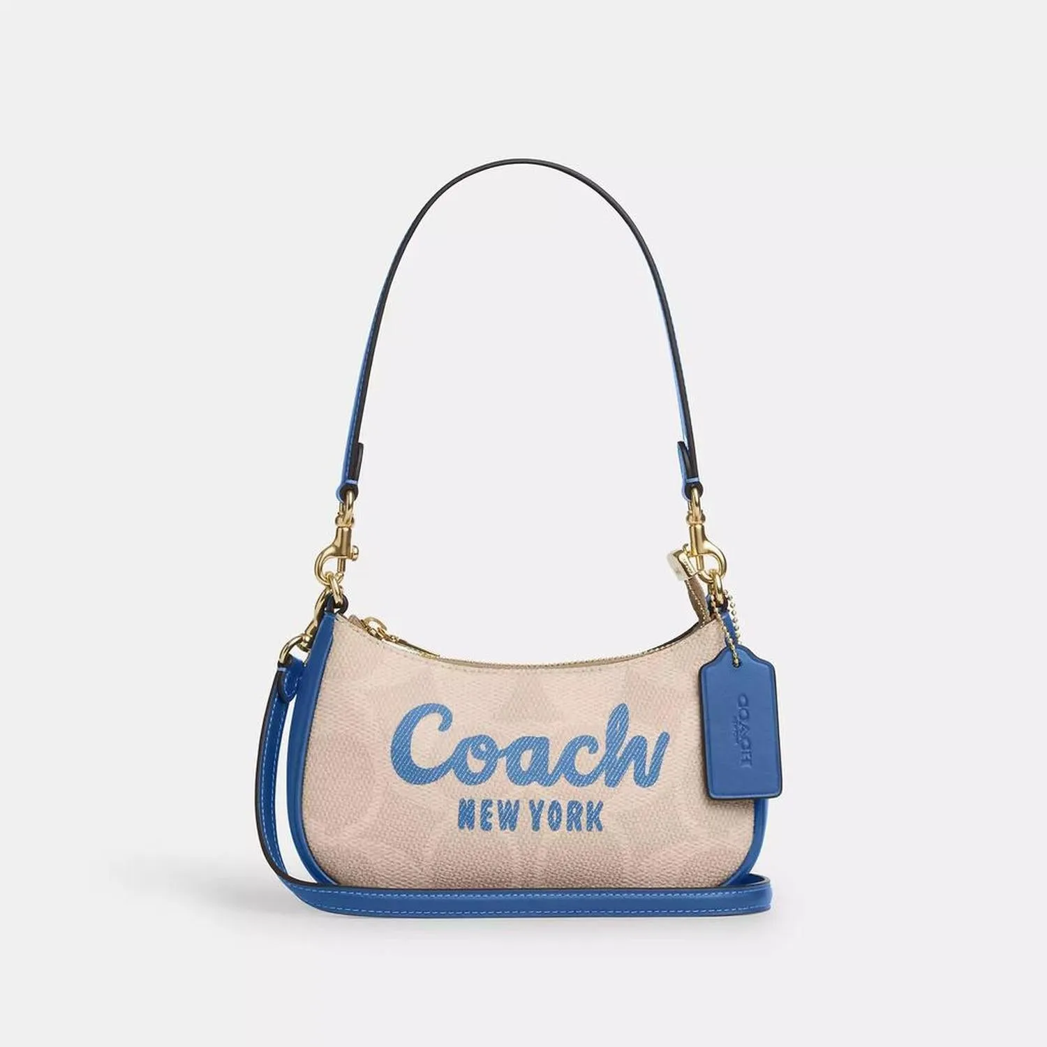 Teri Mini Crossbody Bag In Signature Canvas With Coach Graphic