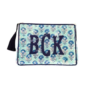The OG India Bag - Aquamarine - Monogrammed