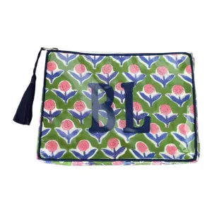 The OG India Bag - Green/Navy/Pink - Monogrammed