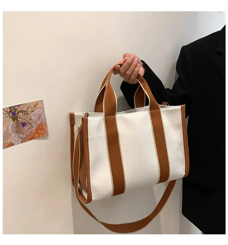 THE TOTE BAG Designer Fashion Handbag Shoulder Strap Crossbody Handbag Adjustable Large Capacity Canvas Women's Bag