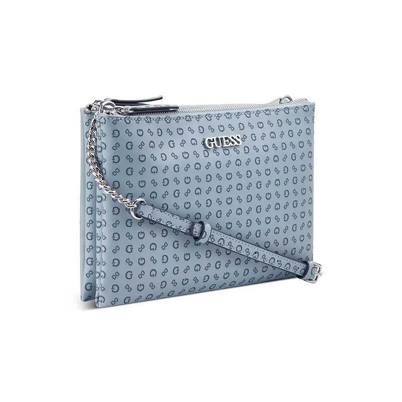 TIDEWOOD MINI DBL ZIP CROSSBODY - TAS GUESS ORIGINAL WANITA