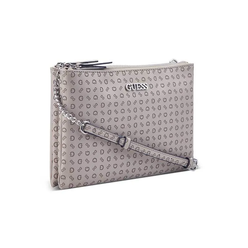 TIDEWOOD MINI DBL ZIP CROSSBODY - TAS GUESS ORIGINAL WANITA