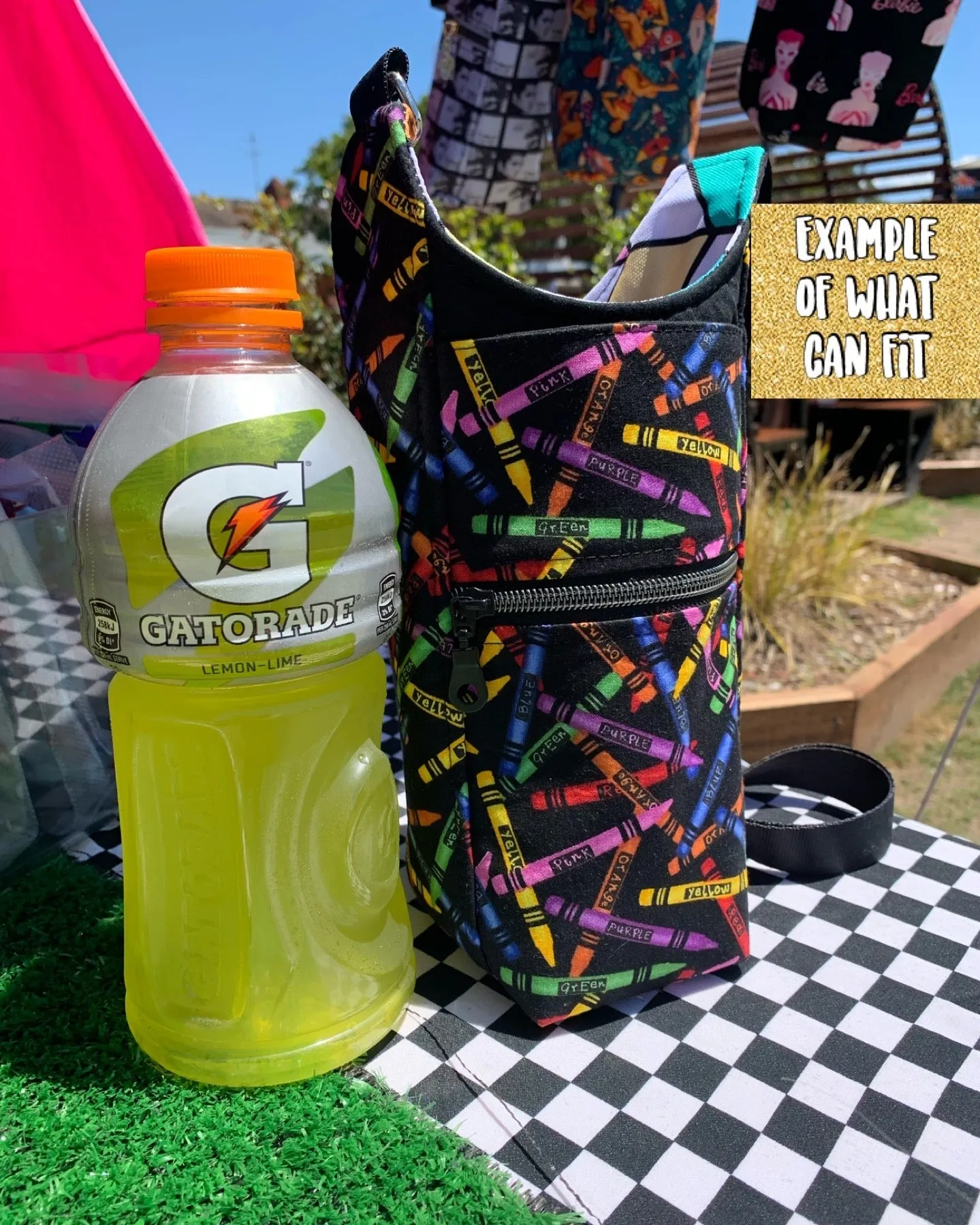 True blue Aussie drink bottle crossbody bag