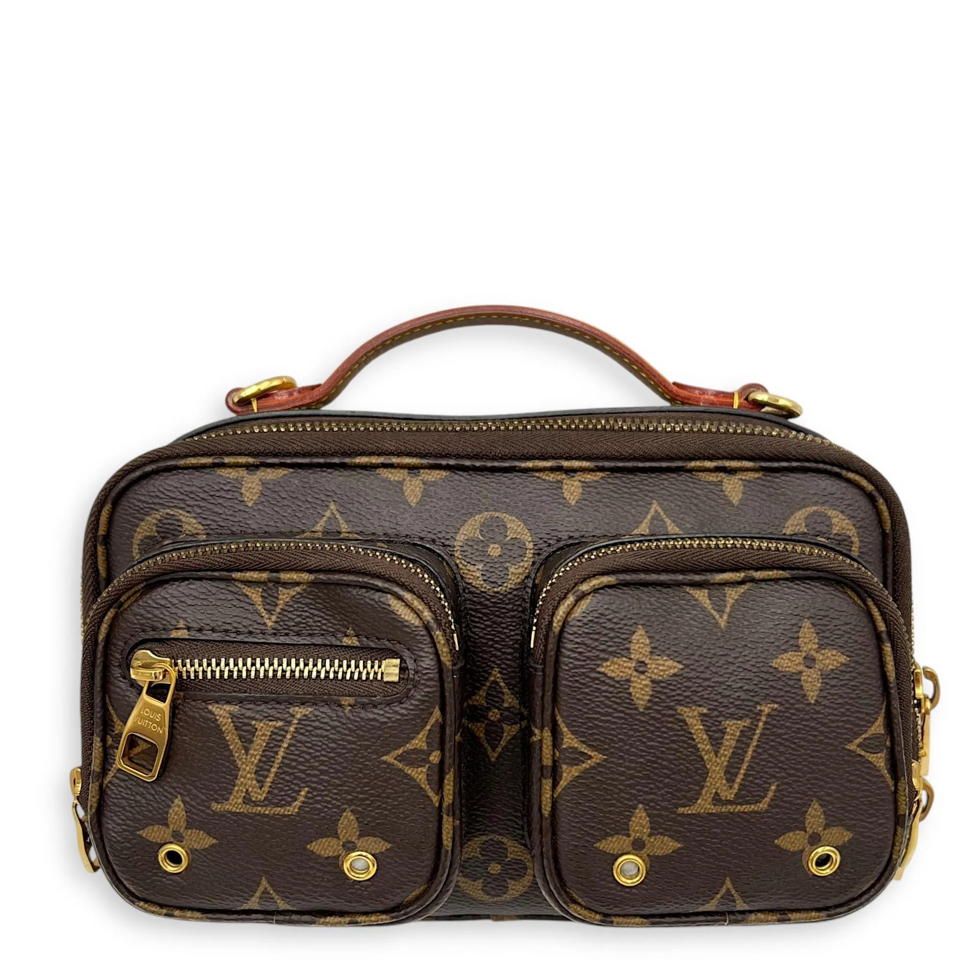Utility Crossbody bag in Monogram coated canvas, Gold Hardware