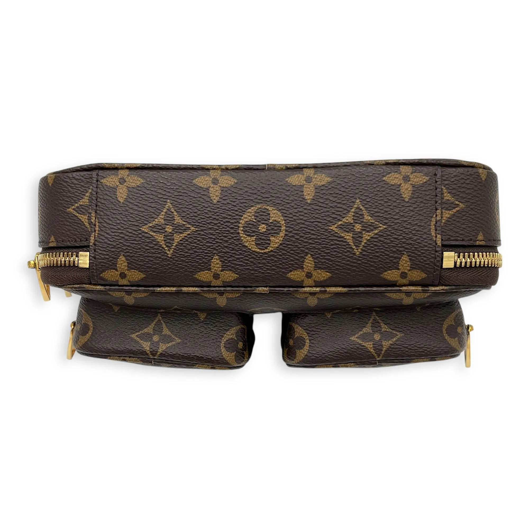 Utility Crossbody bag in Monogram coated canvas, Gold Hardware