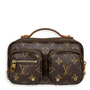 Utility Crossbody bag in Monogram coated canvas, Gold Hardware