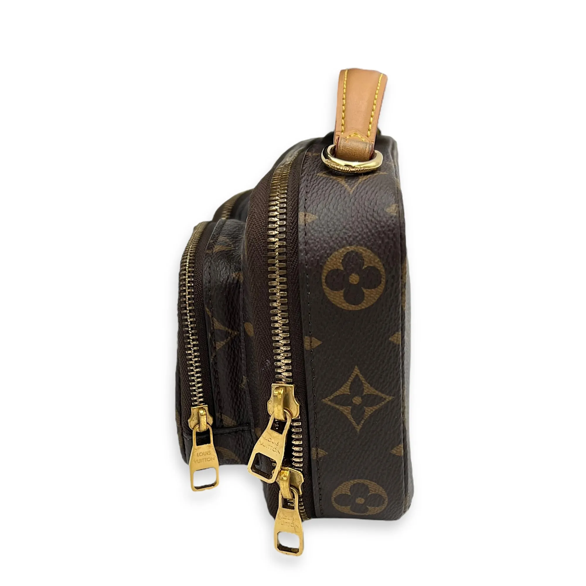 Utility Crossbody bag in Monogram coated canvas, Gold Hardware