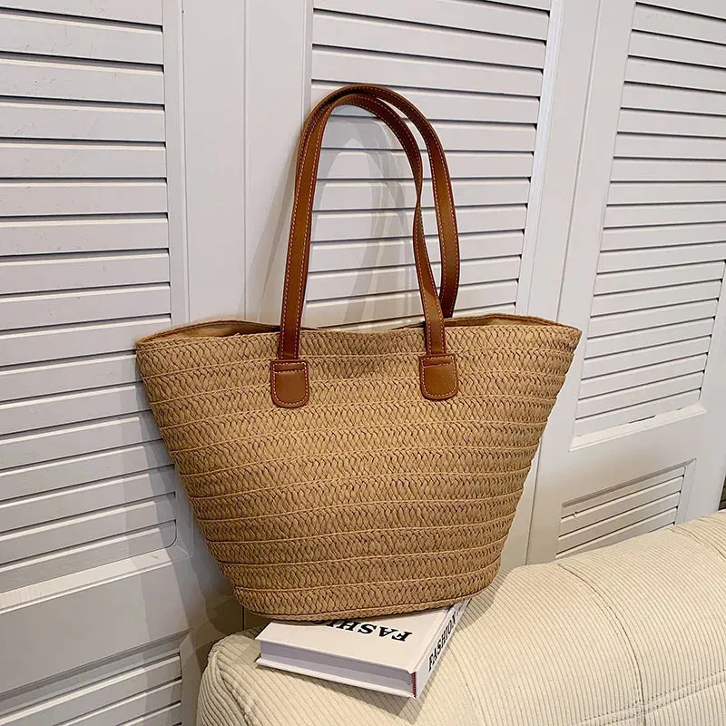 Veloria™ Woven Straw Tote