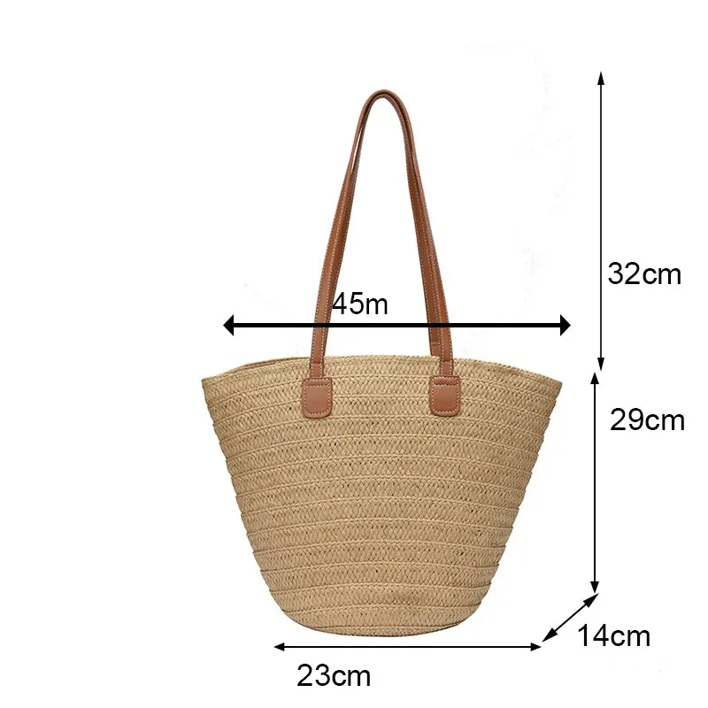 Veloria™ Woven Straw Tote