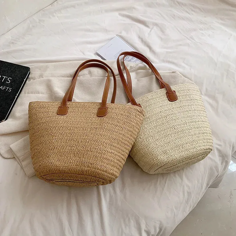 Veloria™ Woven Straw Tote
