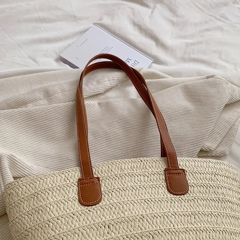 Veloria™ Woven Straw Tote