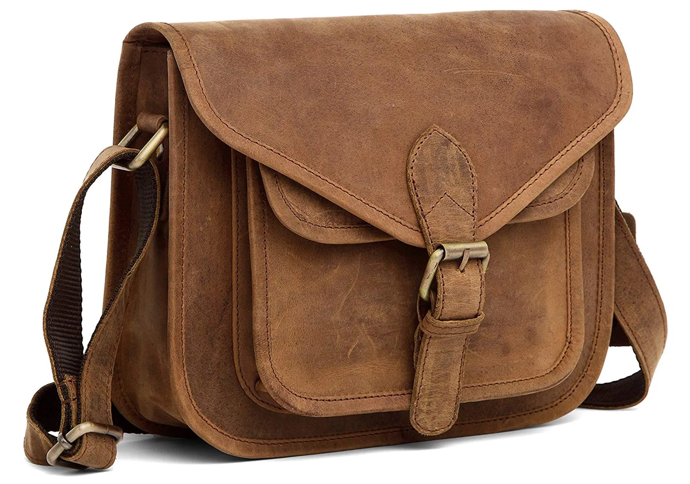WILDHORN® Crossbody Bags for Women-Premium Leather Vintage Fashion Purse with Adjustable Strap