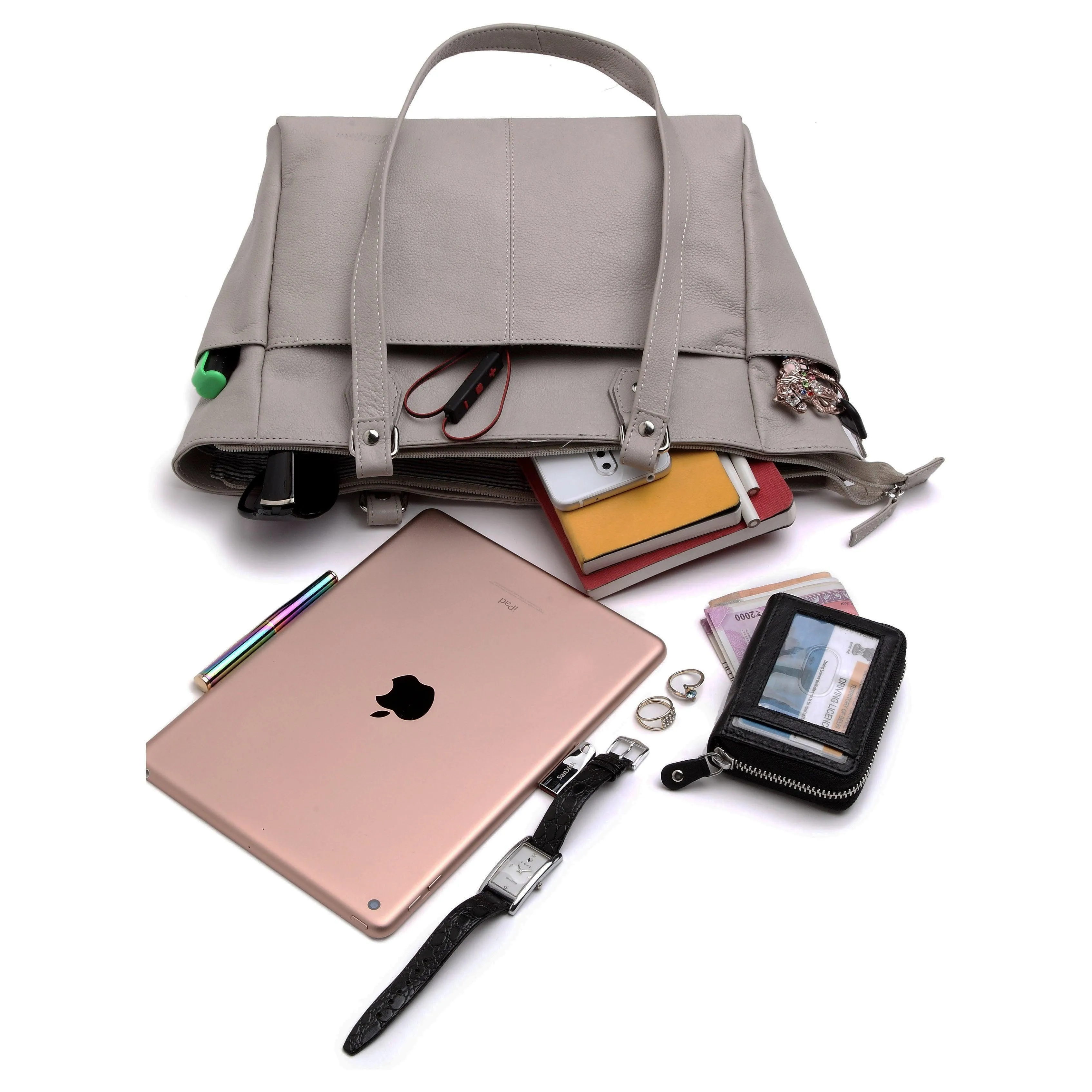 WildHorn® Upper Grain Genuine Leather Ladies Tote bag |Shoulder bag