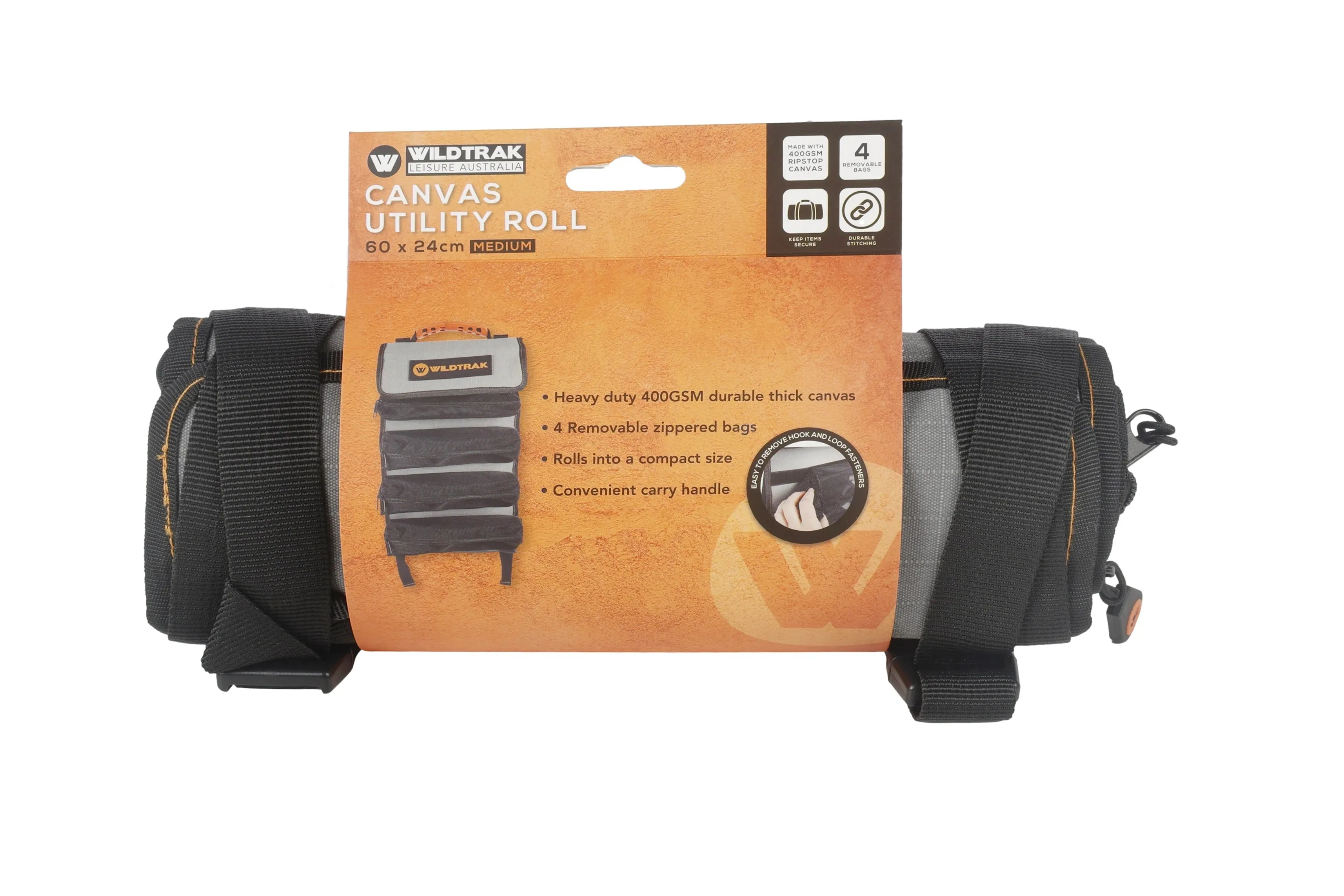 Wildtrak Ripstop Canvas Utility Roll with Removable Bags (Medium)
