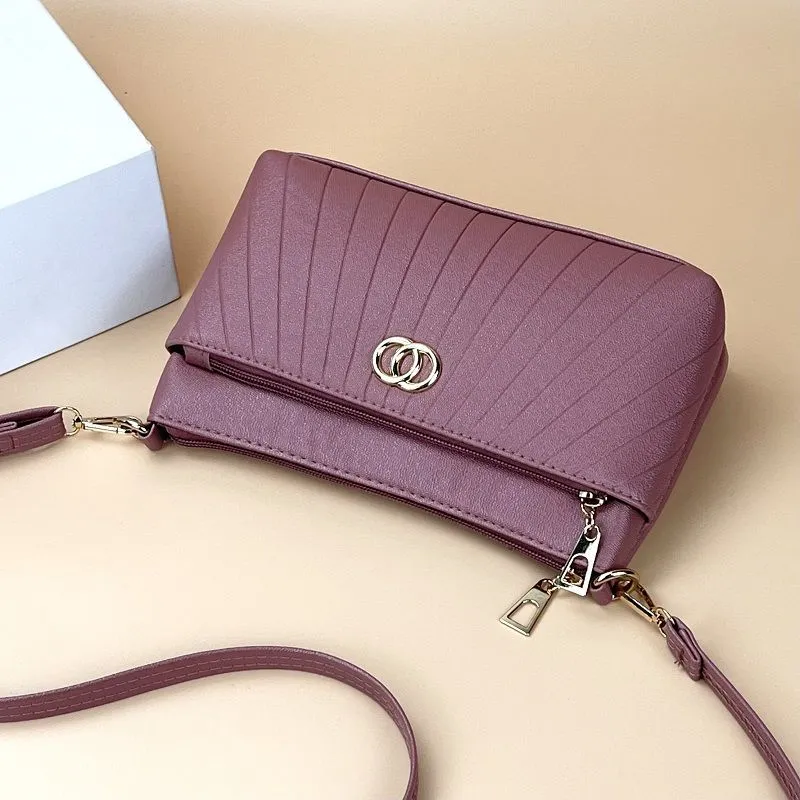 Women's Korean Fashion Large Capacity Mother Mobile Crossbody Bags