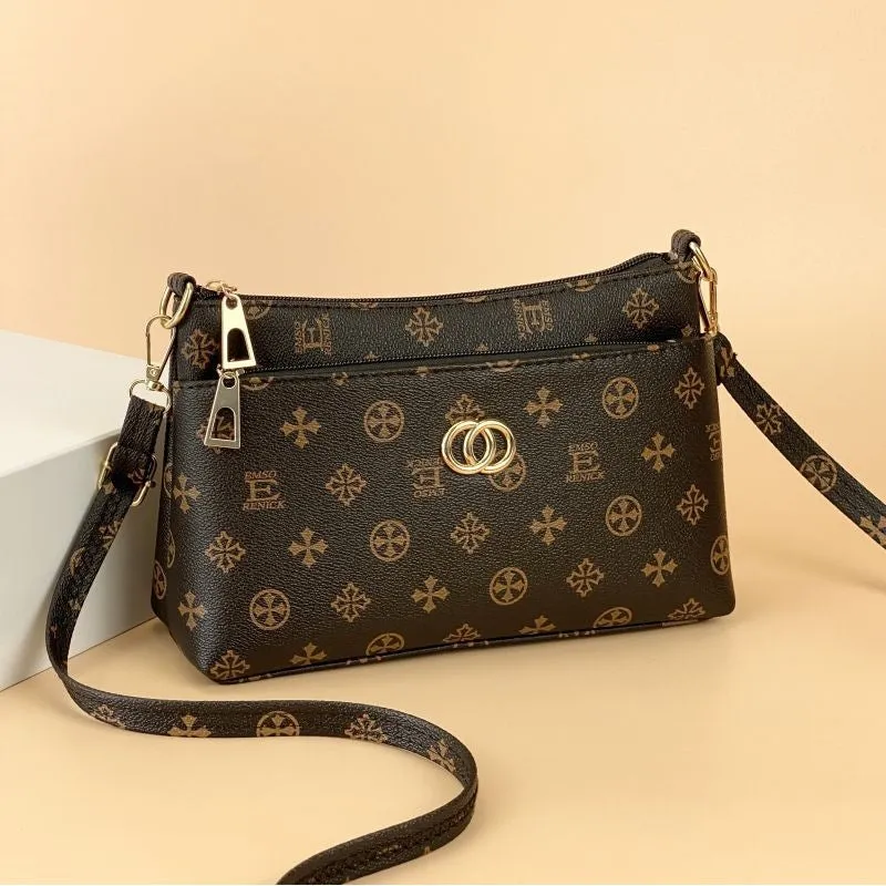 Women's Korean Fashion Large Capacity Mother Mobile Crossbody Bags