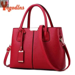 Yogodlns Famous Designer Brand Bags Women Leather Handbags Luxury Ladies Hand Bags Purse Fashion Shoulder Bags
