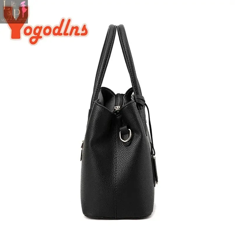 Yogodlns Famous Designer Brand Bags Women Leather Handbags Luxury Ladies Hand Bags Purse Fashion Shoulder Bags