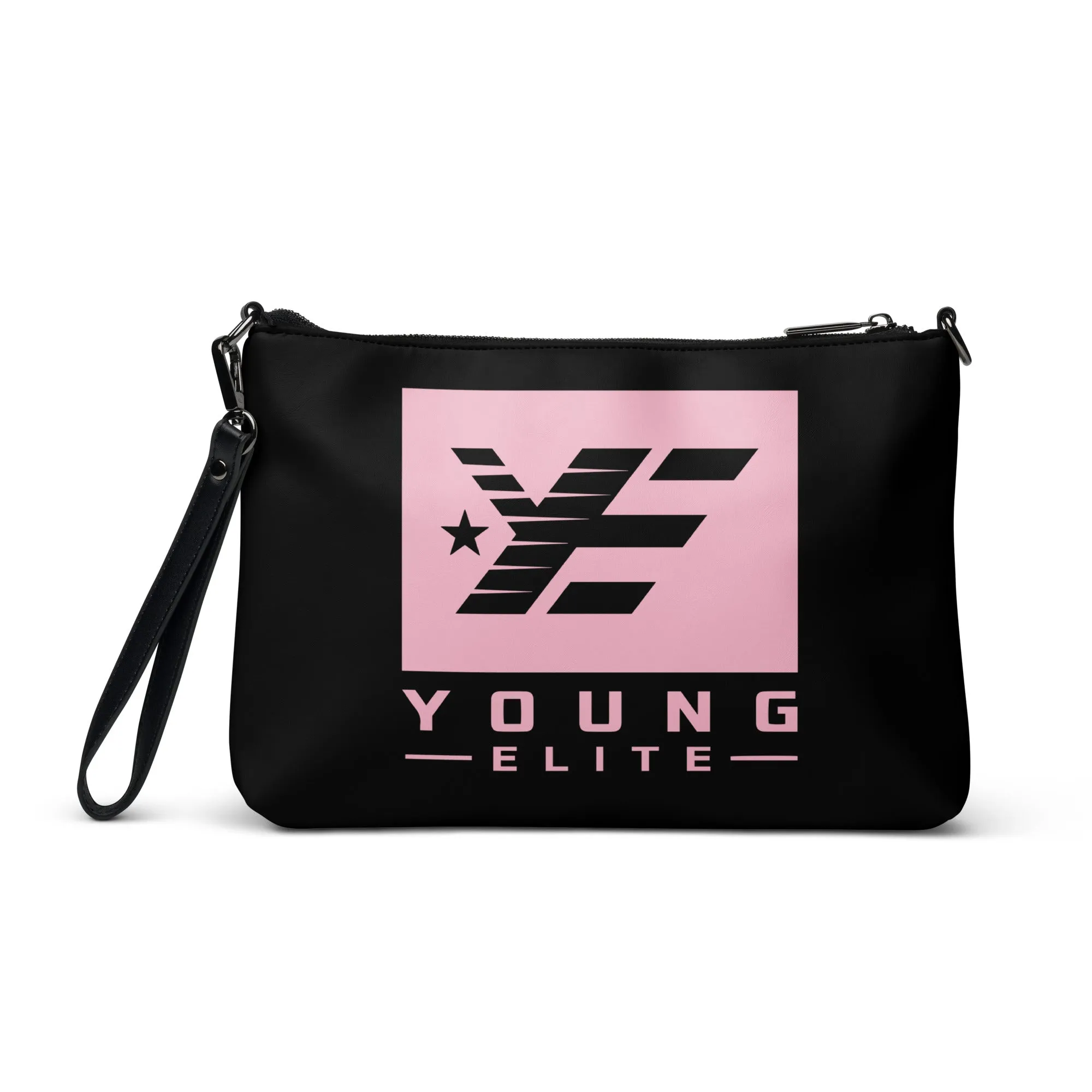 Young Elite Black Crossbody Bag Stylish Yellow Design Premium Quality